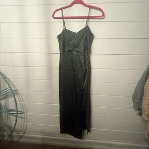 Zara Dark Green Maxi Dress